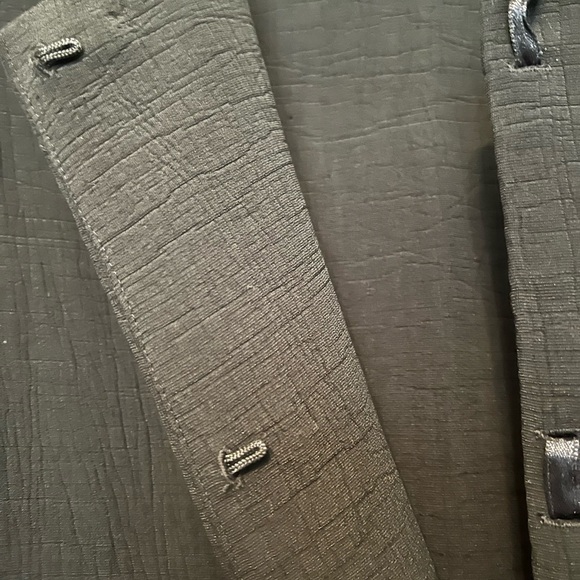 Eileen Fisher large black rayon and silk unlined jacket - Picture 3 of 9